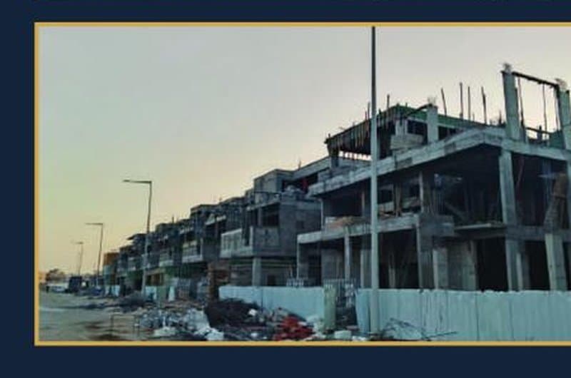 Large-scale infrastructure project site